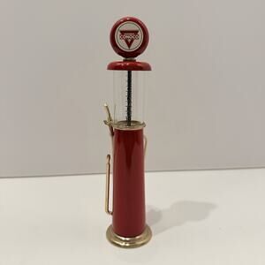 Vintage VISIBLE GAS PUMP Miniature Replica CONOCO RED 7.5” Tall USA